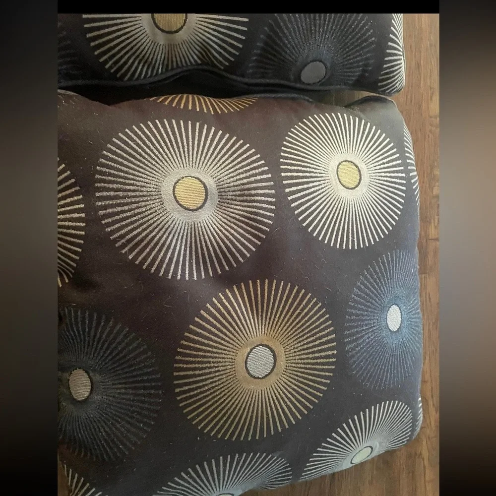 2 large throw pillows new dark gray FIRM PRICE